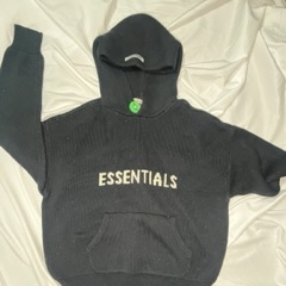 Black Essential Hoodie
